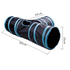 2/3/5 Holes Foldable Pet Cat Tunnel Toys Kitten Rabbit Indoor Outdoor Hanging Ball Training Toys Play Tunnel Tubes Cat Supplies