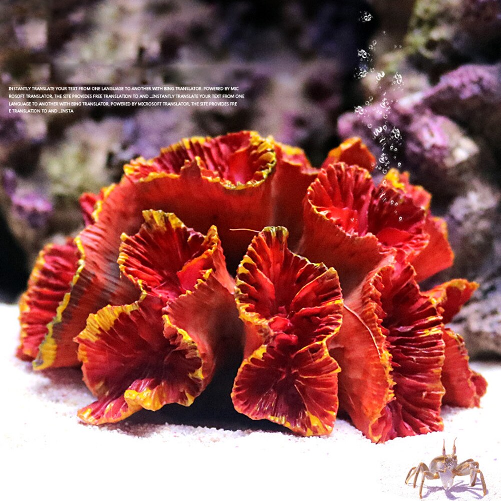Simulation Coral Ornaments Exquisite Fish Tank Landscaping Aquarium Decor Underwater Non Toxic Artificial Home Resin Gift Sea