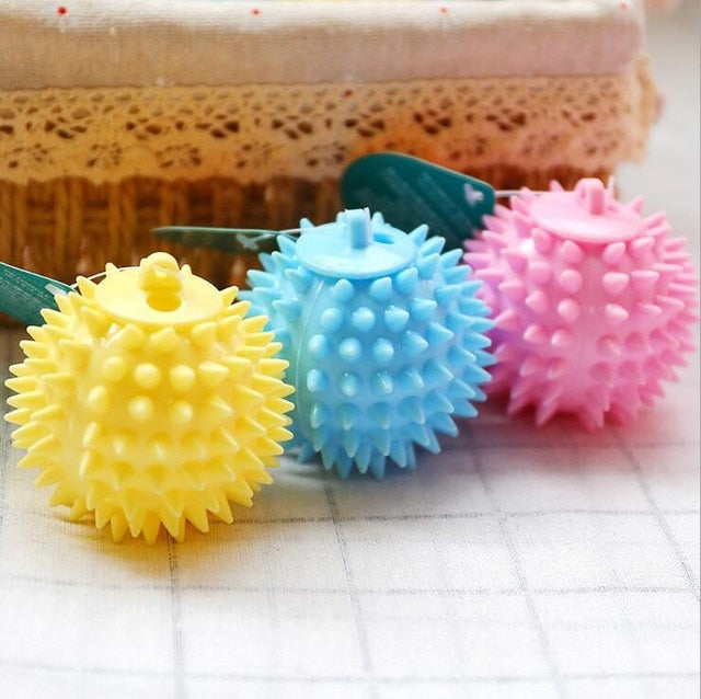 1pcs Pet Dog Toy Chew Squeaky Rubber Toys Vocal Molar Rubber Toy Funny Nipple Ball for Cat Puppy Baby Dogs Interactive Training