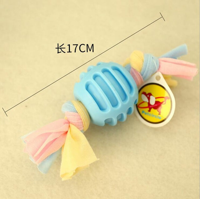 1pcs Pet Dog Toy Chew Squeaky Rubber Toys Vocal Molar Rubber Toy Funny Nipple Ball for Cat Puppy Baby Dogs Interactive Training