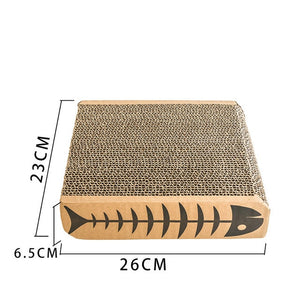 Corrugated Paper Cat Scratch Board Catnip Cat Scratching Pad Pet Cat Toys Pet Supplies