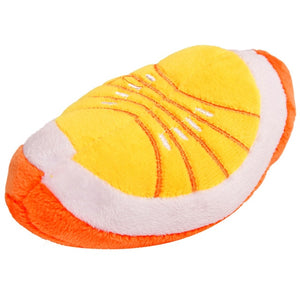 1pc Plush Squeaky Bone Dog Toys Bite-Resistant Clean Dog Chew Puppy Training Toy Soft Banana Carrot And Vegetable Pet Supplies